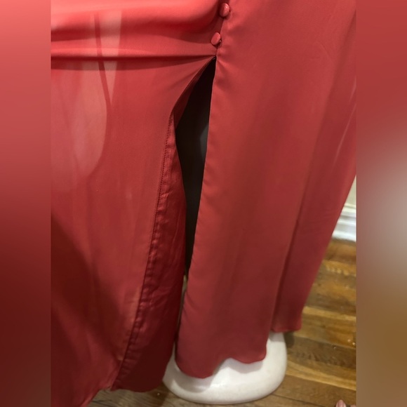 AW David Bridal AW Elegant Red Evening Dress - Picture 7 of 13